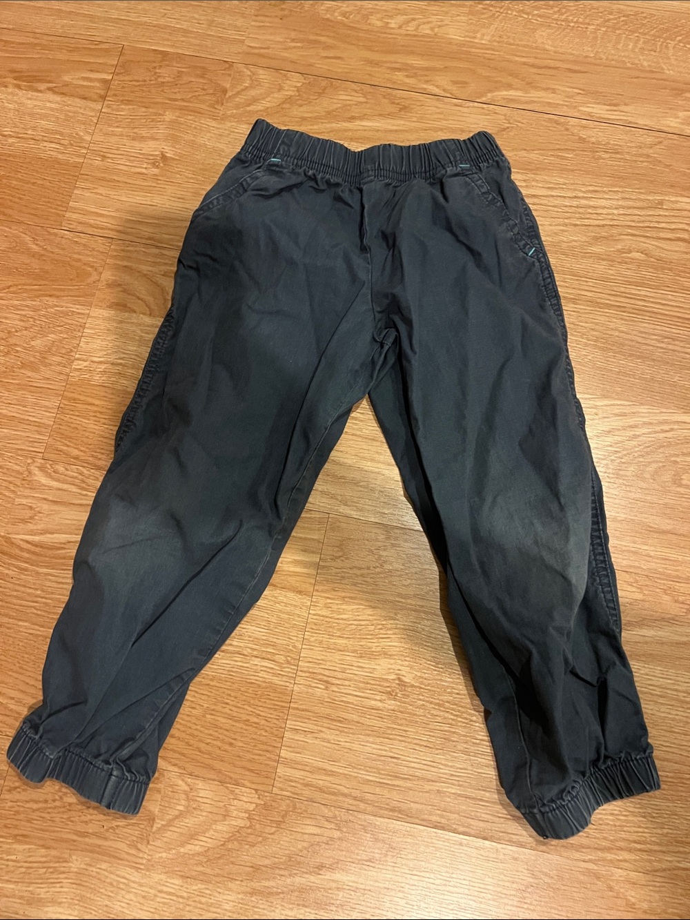 Carter's Black Elastic Waist Jogger Pants with Cuffed Ankles